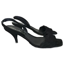 SANTONI Sandals T.EU 37 Suede Black