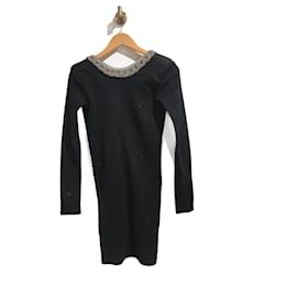 Balmain-BALMAIN  Dresses T.International XS Cotton-Black