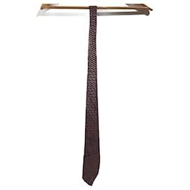 Gravata Gucci de seda bordeaux Bordeaux
