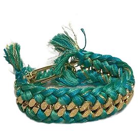 AURELIE BIDERMANN Bracelets T.  en plaqué or Vert