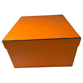 Hermès-caixa para birkin 35-Laranja