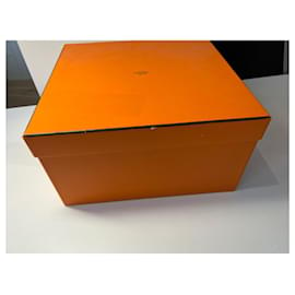 Hermès-caixa para birkin 35-Laranja