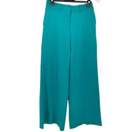 Samsoe & Samsoe-SAMSOE & SAMSOE  Trousers T.International XS Polyester-Turquoise