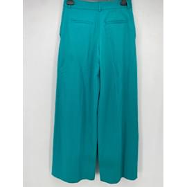 Samsoe & Samsoe-SAMSOE & SAMSOE  Trousers T.International XS Polyester-Turquoise