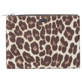 Stella Mc Cartney Portadocumentos plano con estampado animal de Stella McCartney en piel vegana multicolor Multicolor