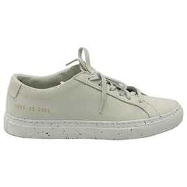 Autre Marque-Common Projects Achilles Low Top Sneakers in Confetti White Leather-White