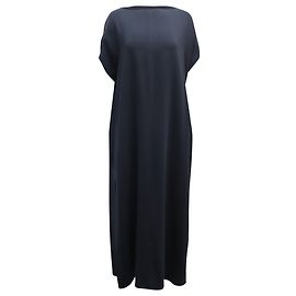 The Row Tunika-Maxikleid aus schwarzer Viskose Schwarz
