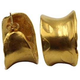 Autre Marque-Alighieri Joker's Game Hoop Earrings in Gold Metal-Golden