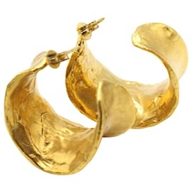 Autre Marque-Alighieri Joker's Game Hoop Earrings in Gold Metal-Golden