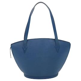 Louis Vuitton-LOUIS VUITTON Epi Saint Jacques Shopping Shoulder Bag Blue M52275 LV Auth 38352-Blue