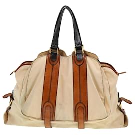 Fendi-FENDI Sac à Bandoulière Toile Beige Auth yb042-Beige