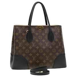 Louis Vuitton-LOUIS VUITTON Monogram Flandrin Tote Bag Black M41595 LV Auth 38344-Black,Other