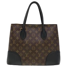Louis Vuitton-LOUIS VUITTON Monogram Flandrin Tote Bag Black M41595 LV Auth 38344-Black,Other
