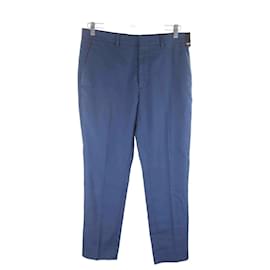 Fendi-Pantalon en coton-Bleu
