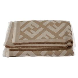 Fendi-Scarves-Beige