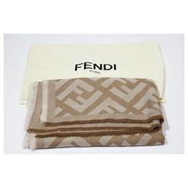 Fendi-Scarves-Beige