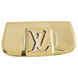 Louis Vuitton-Louis Vuitton Sobe Patent Leather clutch bag-Yellow