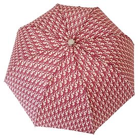 Vintage Diorissimo Regenschirm von Christian Dior Rot