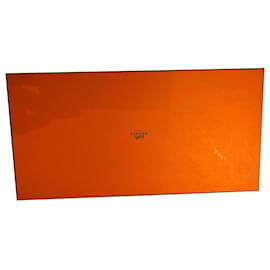 Hermès-caja de chal-Naranja