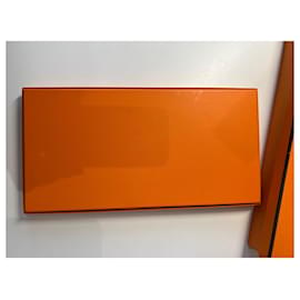 Hermès-caja de chal-Naranja