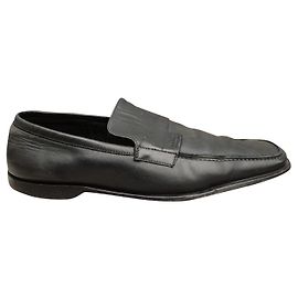 Mocassini Gucci in pelle nera 45 fr 44 it Nero