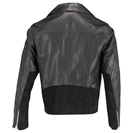 Acne-Acne Studios Axl Biker Jacket in Black Leather	-Black
