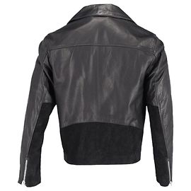 Acne Studios Axl Bikerjacke aus schwarzem Leder Schwarz
