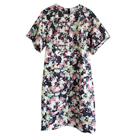 Erdem-Cliona Blumenbedrucktes Kleid aus Seidenmischung-Mehrfarben