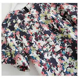 Erdem-Vestido de mistura de seda com estampa floral Cliona-Multicor
