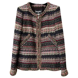 Chanel-7,8$ New Veste en tweed de Salzbourg-Multicolore
