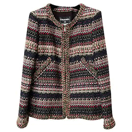 Chanel-7,8$ Nueva chaqueta de tweed de Salzburgo-Multicolor