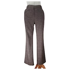 Carolina Herrera-Pants, leggings-Brown