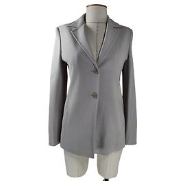 Max Mara Jacke aus Wolle Grau Grau