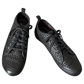 Autre Marque-Sneaker Dragon T in pelle intrecciata nera o basket.38-Nero