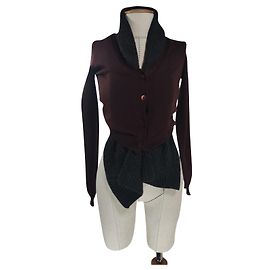Miu Miu Strickjacke aus Wolle mehrfarbig Mehrfarben