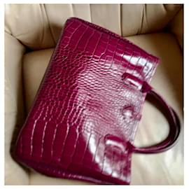 Longchamp, Bags, Longchamp Le Foulonne Coin Purse In Light Pink Croc  Leather