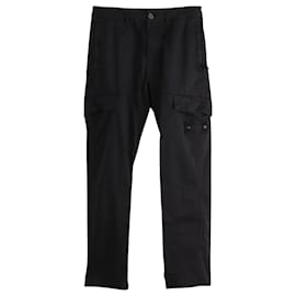 Stone Island-Stone Island Ghost Cargo Pants in Navy Blue Cotton-Navy blue