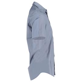 Maison Martin Margiela-Maison Margiela Short Sleeve Shirt in Grey Cotton-Grey