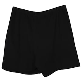 Balenciaga-Balenciaga Short Zippé Poche en Coton Noir-Noir