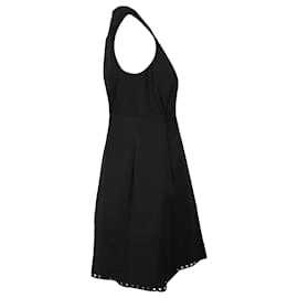 Balenciaga-Balenciaga Neckholder-Minikleid aus schwarzer Seide-Schwarz