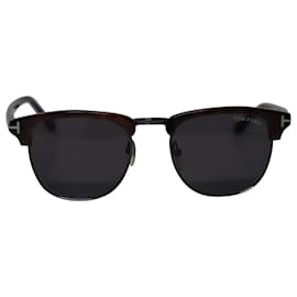 Tom Ford-Tom Ford Henry Sonnenbrille aus schwarzem Acetat-Schwarz