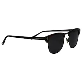 Tom Ford-Tom Ford Henry Sonnenbrille aus schwarzem Acetat-Schwarz