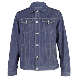 Brunello Cucinelli Classic Denim Jacket in Blue Cotton Blue