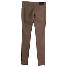 Balenciaga-Balenciaga Skinny Jeans in Brown Cotton-Brown