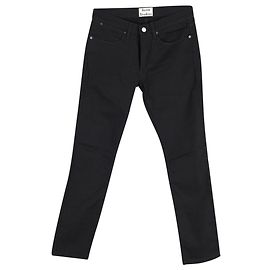 Acne Studios Slim Fit Max Jeans aus schwarzer Baumwolle Schwarz