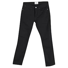 Acne-Acne Studios Slim Fit Max Jeans de algodón negro-Negro