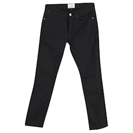 Acne-Acne Studios Slim Fit Max Jeans in Black Cotton-Black