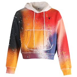 Off White Sudadera con capucha de algodón multicolor OFFKAT Allover Spray Otro