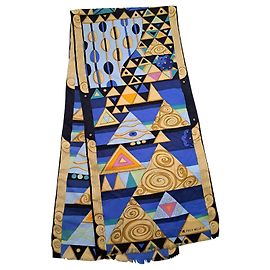 Frey Wille Maxi sarga de seda azul egipcio ultra raro Negro Multicolor Beige Dorado Amarillo Azul marino Azul claro Azul oscuro
