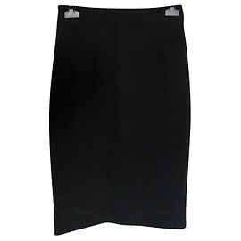 Chanel black suit skirt Black